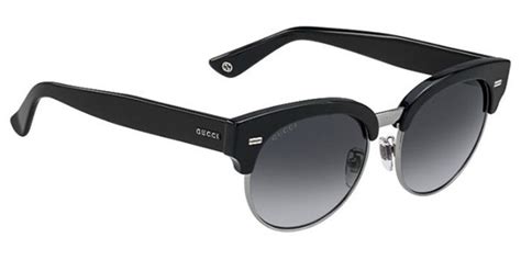 occhiali gucci gg4278 s|Gucci Club Sunglasses Black Ruthenium Gray Horn Semi .